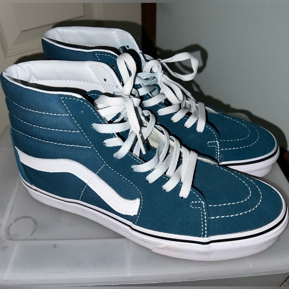 Vans Teal High-Top Sneakers